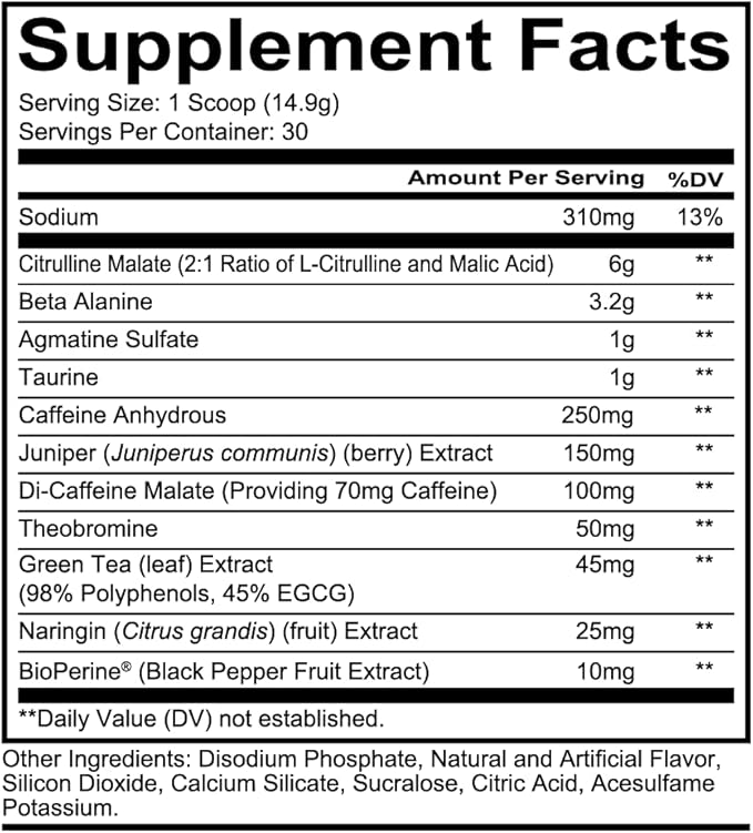 REDCON1 Total War Pre-Workout Blue Raspberry | 30 Servings UAE