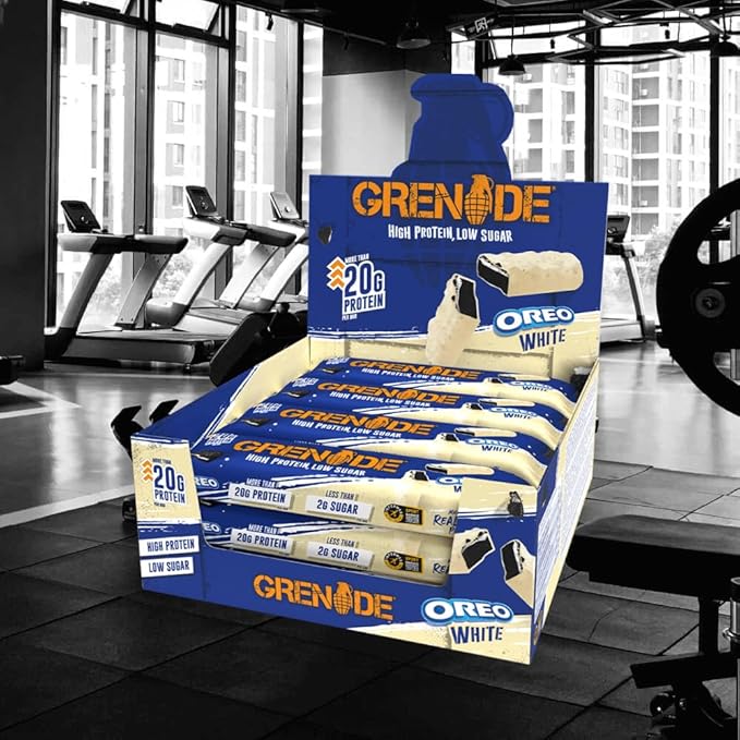 Grenade Carb Killa High Protein Bar Oreo White | 12 x 60g Protein Bars UAE