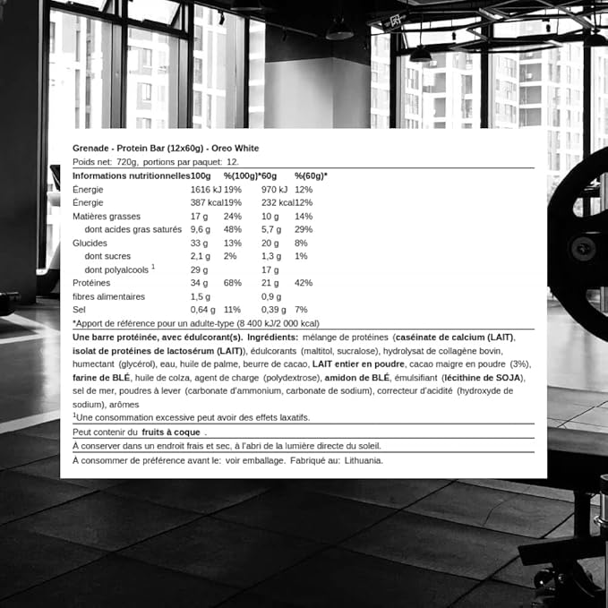 Grenade Carb Killa High Protein Bar Oreo White | 12 x 60g Protein Bars UAE