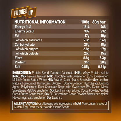 Grenade Carb Killa High Protein Bar Fudged Up | Low Sugar 12 x 60g UAE