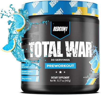 REDCON1 Total War Pre-Workout Blue Lemonade | 30 Servings UAE