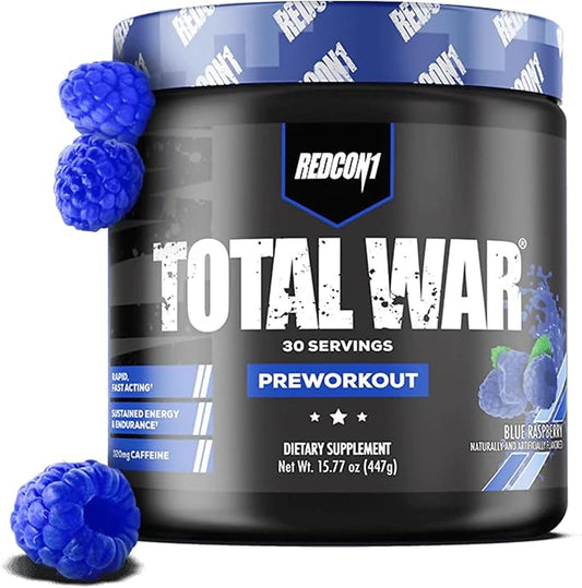 REDCON1 Total War Pre-Workout Blue Raspberry | 30 Servings UAE