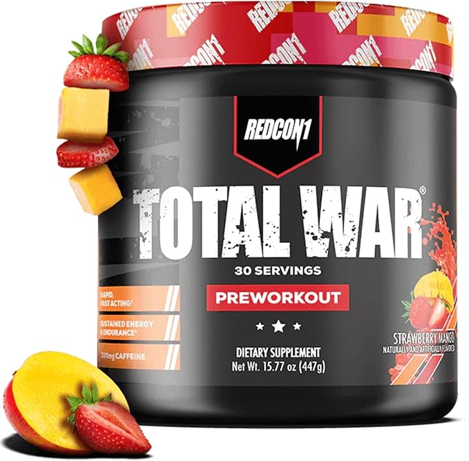 REDCON1 Total War Pre-Workout Strawberry Mango | 30 Servings UAE