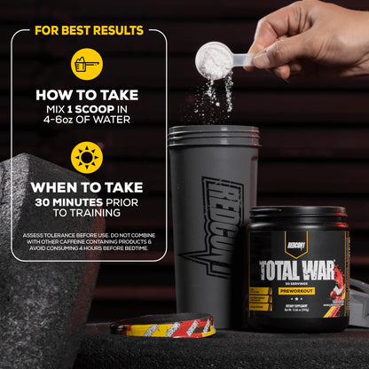 REDCON1 Total War Pre-Workout Strawberry Mango | 30 Servings UAE